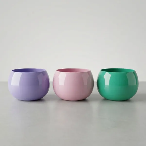 Multicolour_Metal_Round_Pot_3Pc_Decoratives