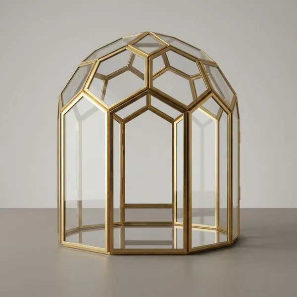 Igloo_Terrarium_Glass_And_gold_Metal