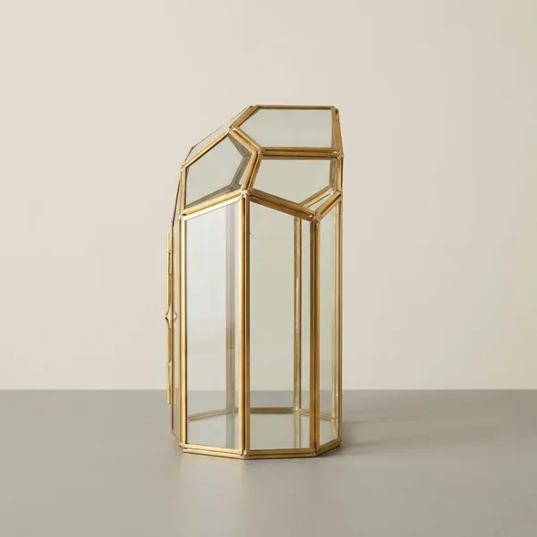 Igloo_Terrarium_Glass_And_gold_Metal