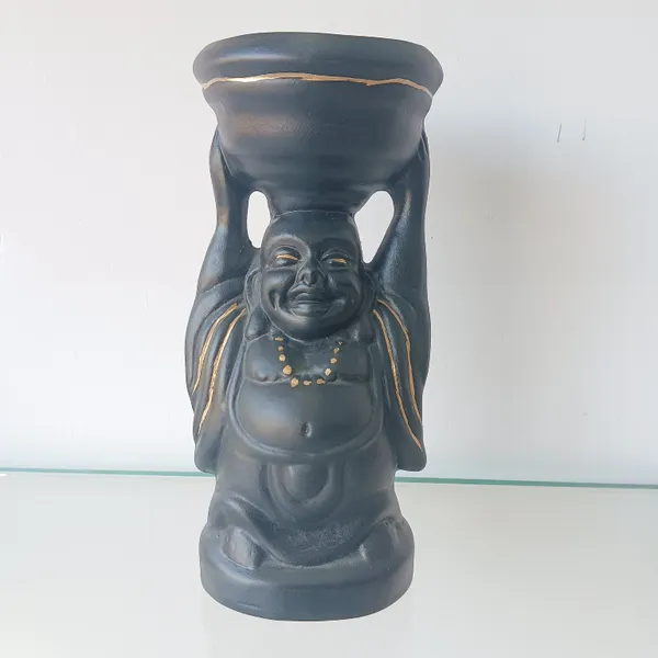Laughing_Buddha_Black_Ceramic_Planter