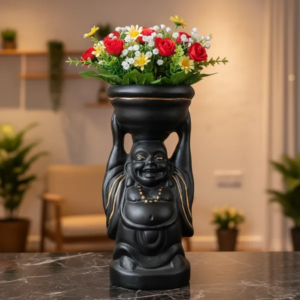 Laughing_Buddha_Black_Ceramic_Planter