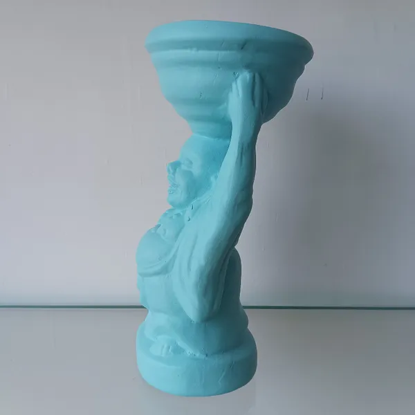 Laughing_Buddha_Ceramic_Planter_Sky_Blue