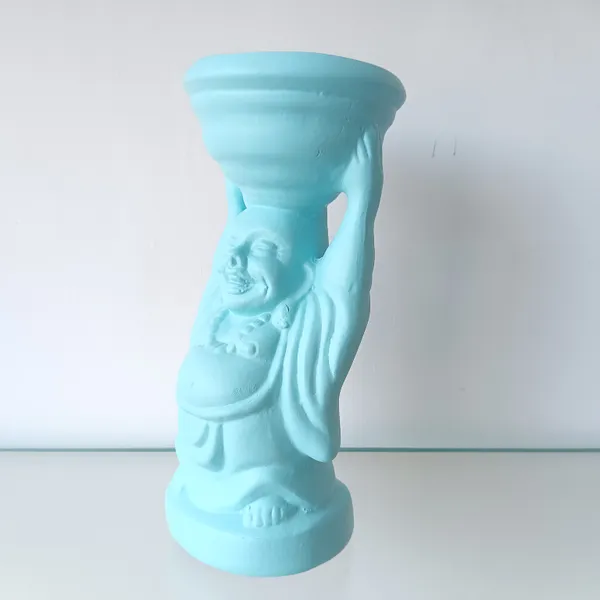 Laughing_Buddha_Ceramic_Planter_Sky_Blue