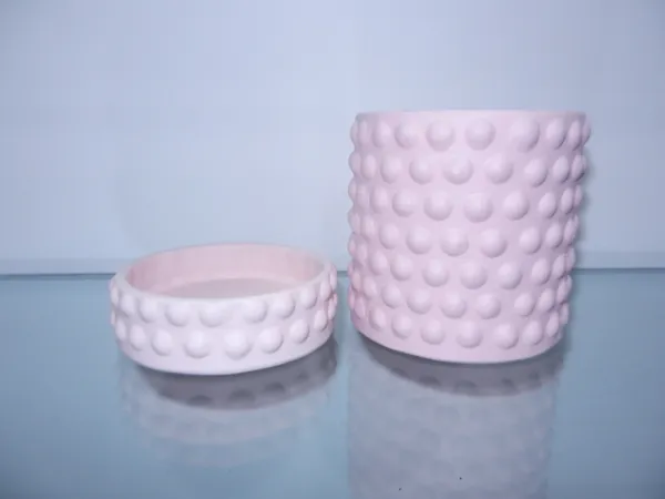 Bubble_Bloom_ceramic_planter_with_tray