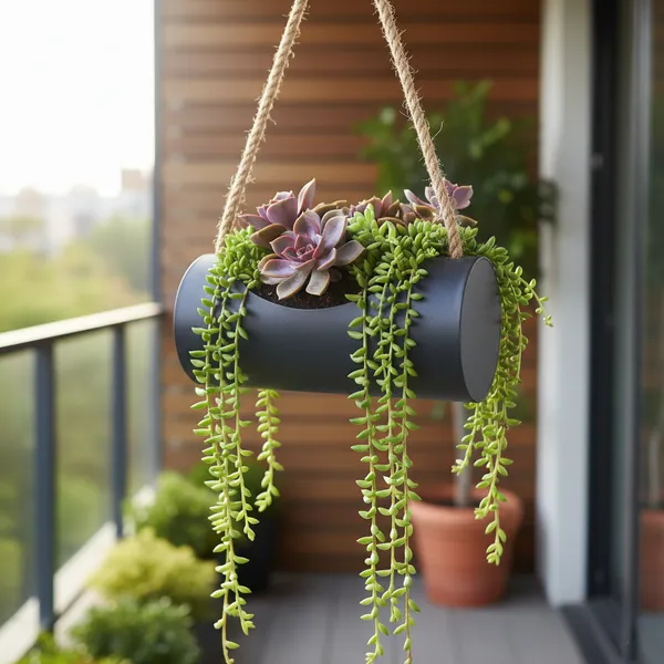 Tree_Trunk_Planter_Black_Metal_Decoratives