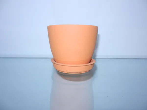 Rosette_ceremic_pink_planter_with_tray