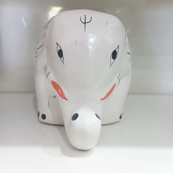 White_Ceramic_Gajraj_Pot_Large