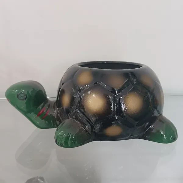 Greenstride_green_black_ceramic_tortoise_planter