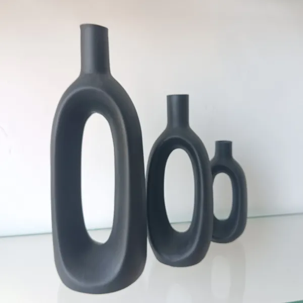 Earthen_Grace_The_Trinity_Bottel_Set_Ceramic_Decoratives_black