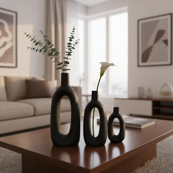 Earthen_Grace_The_Trinity_Bottel_Set_Ceramic_Decoratives_black