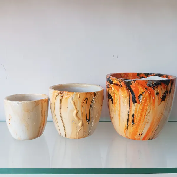 Flattering_Multicolor_Ceramic_3_Pc_U_Shape_Planter