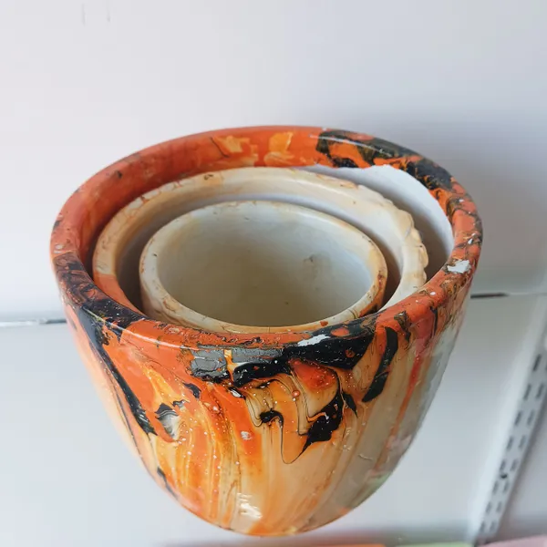 Flattering_Multicolor_Ceramic_3_Pc_U_Shape_Planter