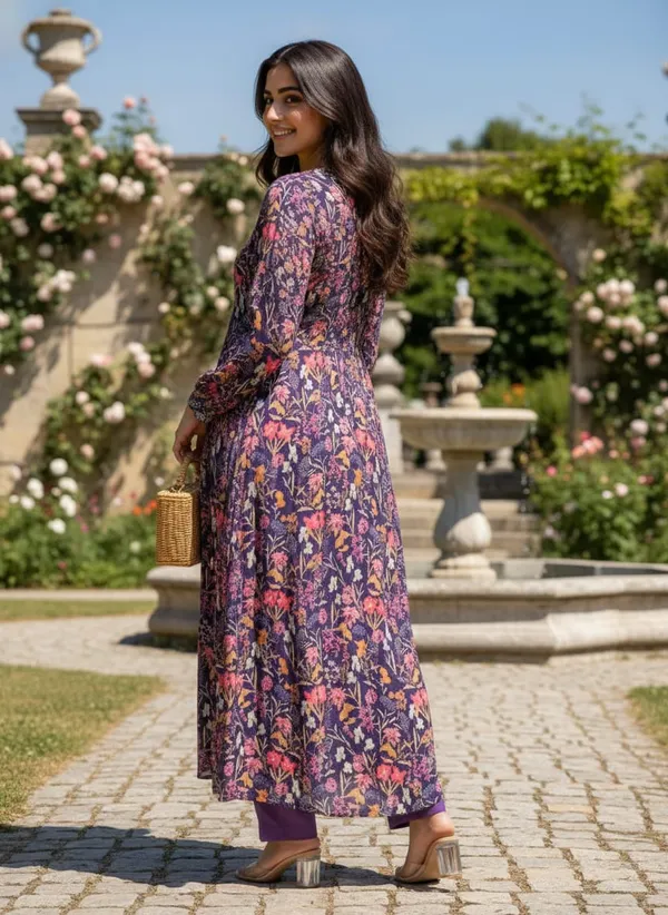 Royal_Indigo_Bloom_Printed_Pure_Chinon_Long_A-Line_3_Piece_Kurta_Set_For_Women