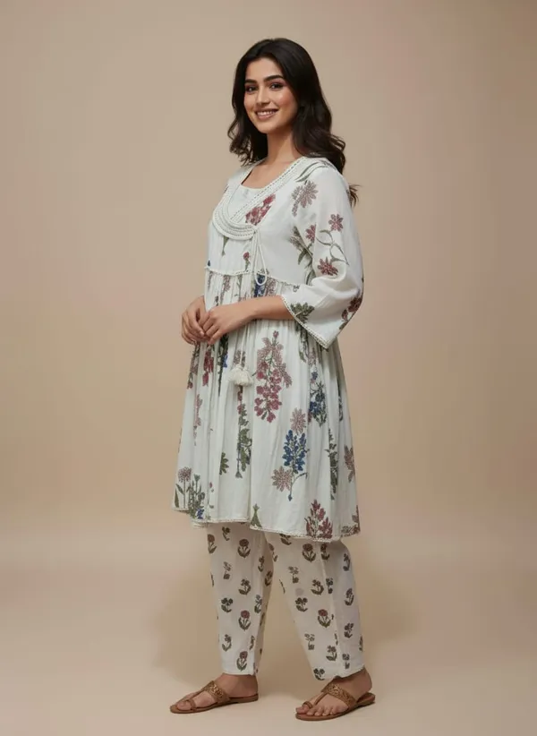 Cream_Floral_Pure_Mul_Cotton_Angrakha_Co-Ord_Set_For_Women