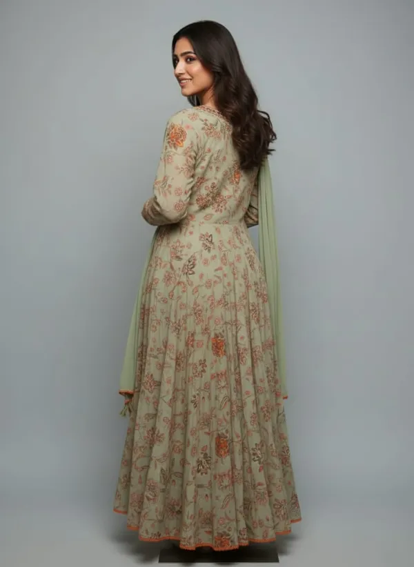Pista_Green_Pistachio_Bloom_Printed_Pure_Cotton_Anarkali_Set_For_Women