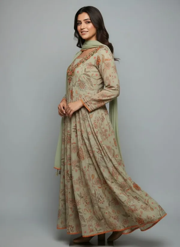 Pista_Green_Pistachio_Bloom_Printed_Pure_Cotton_Anarkali_Set_For_Women
