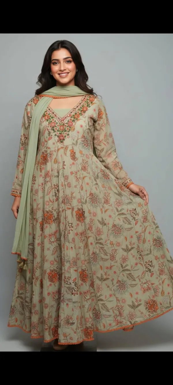 Pista_Green_Pistachio_Bloom_Printed_Pure_Cotton_Anarkali_Set_For_Women