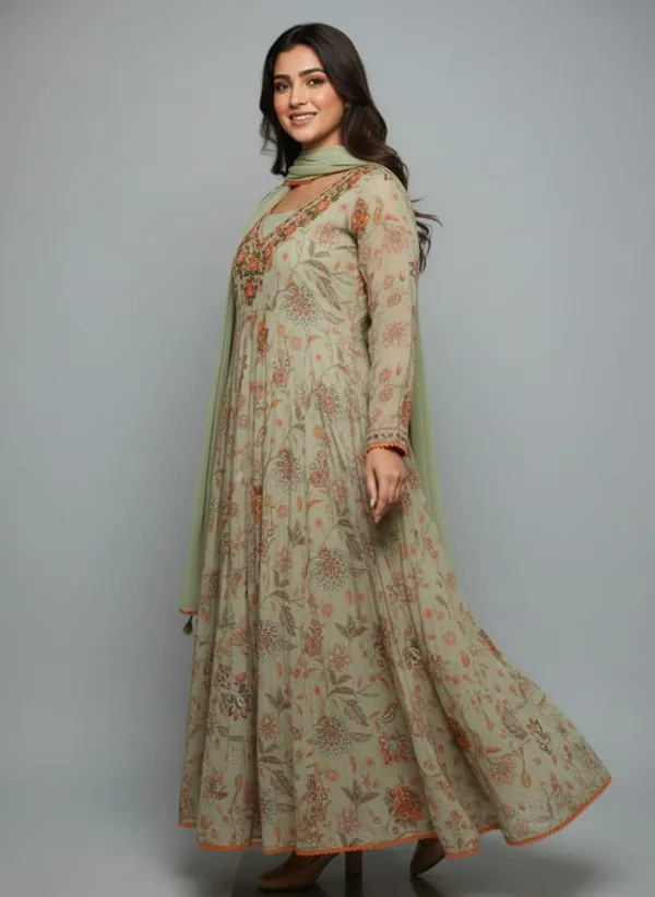Pista_Green_Pistachio_Bloom_Printed_Pure_Cotton_Anarkali_Set_For_Women