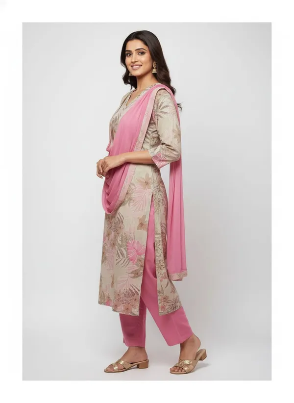 Dusty_Cream_Rose_Petal_Elegance_Pure_Cotton_Suit_Set_For_Women