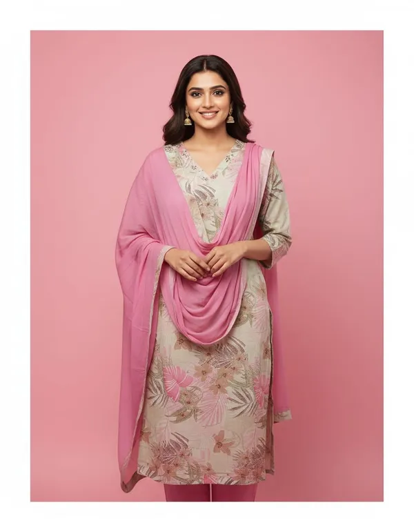 Dusty_Cream_Rose_Petal_Elegance_Pure_Cotton_Suit_Set_For_Women