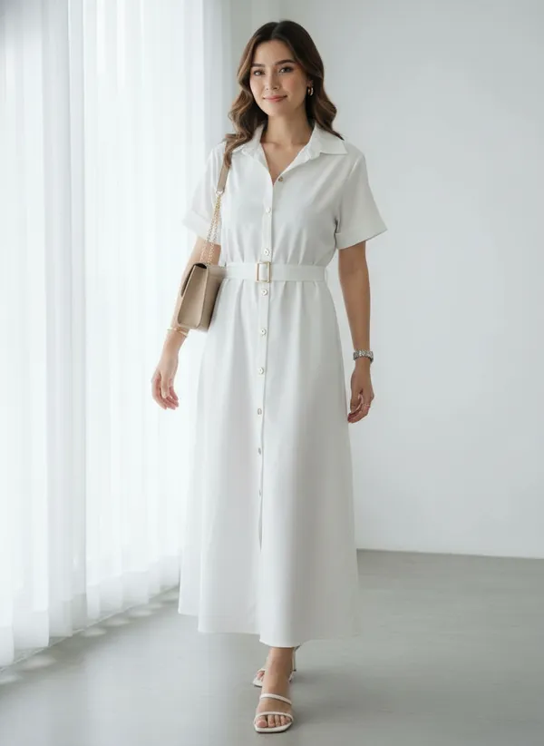 Elegant_white_shirt-style_maxi_dress_with_short_sleeves