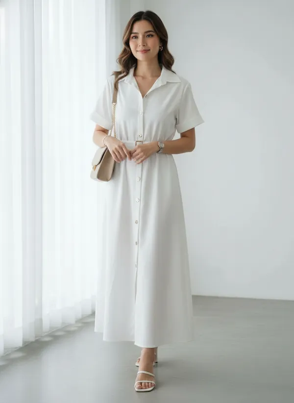 Elegant_white_shirt-style_maxi_dress_with_short_sleeves