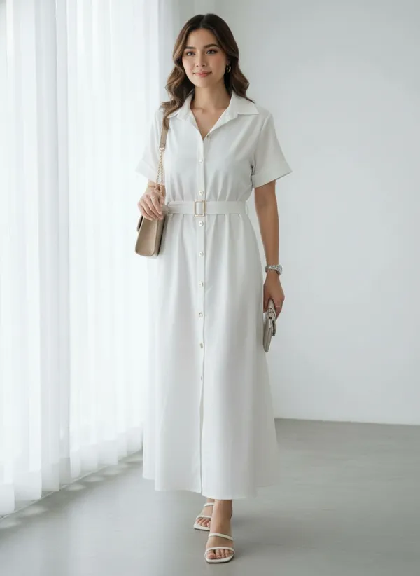 Elegant_white_shirt-style_maxi_dress_with_short_sleeves