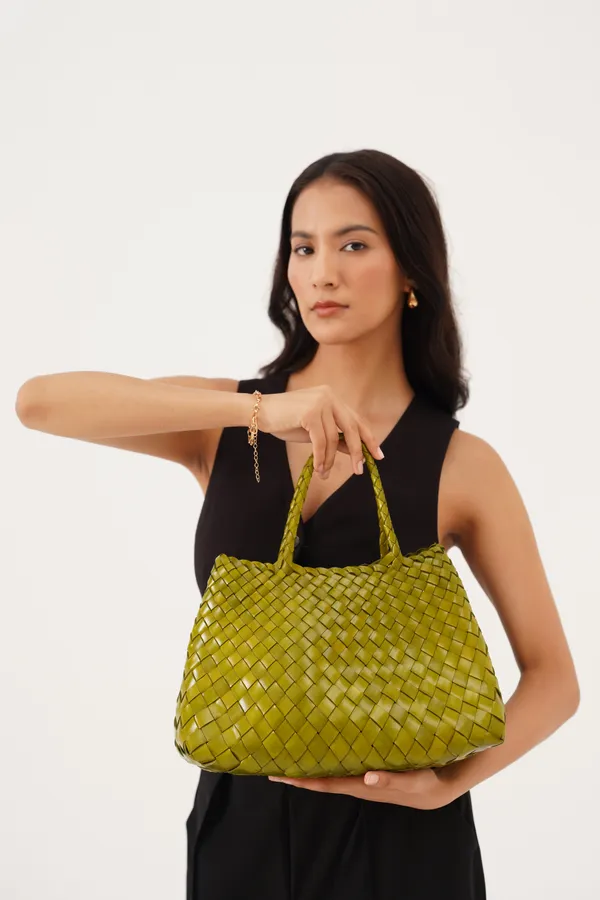 Pistachio_Green_Premium_Leather_Shoulder_Bag_For_Women