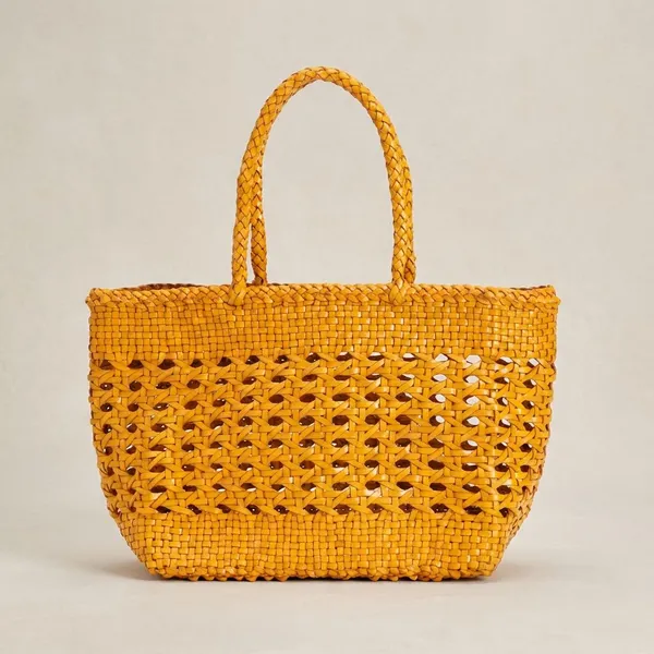 Powder_Yellow_Premium_Leather_Shopper_Bag_For_Women