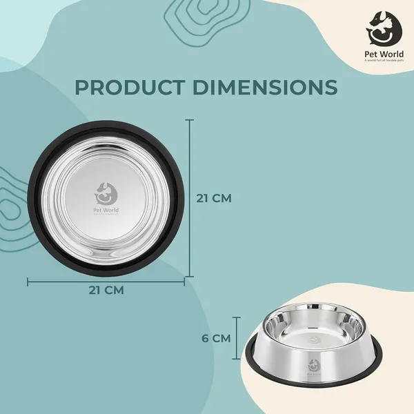 Silver_&_Black_Premium_Feeding_Bowl_For_All_Pets_(480_Ml)