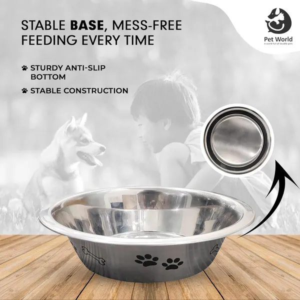 Silver_&_Black_Premium_Feeding_Bowl_For_All_Pets_(1600_Ml)