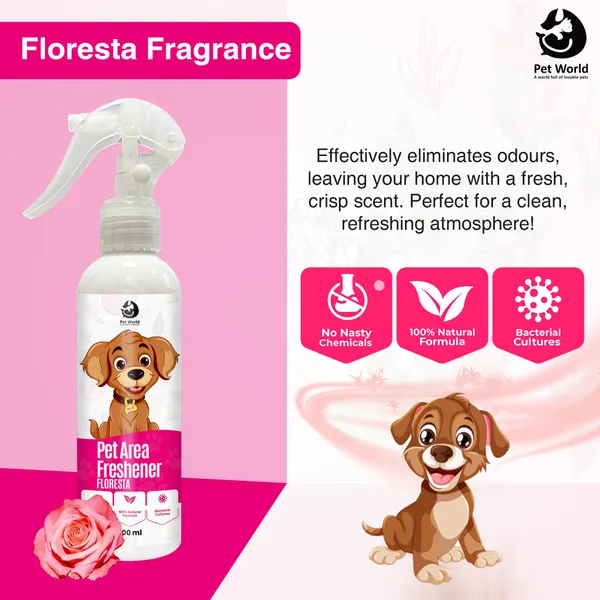 White_Premium_Area_Freshener_With_Fragrance_Of_Floresta_For_All_Pets_(200_Ml)