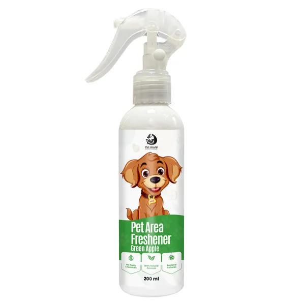 White_Premium_Area_Freshener_With_Fragrance_Of_Green_Apple_For_All_Pets_(200_Ml)