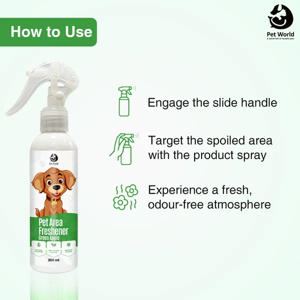 White_Premium_Area_Freshener_With_Fragrance_Of_Green_Apple_For_All_Pets_(200_Ml)