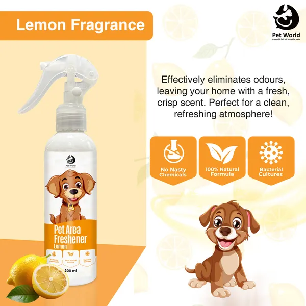 White_Premium_Area_Freshener_With_Fragrance_Of_Lemon_For_All_Pets_(200_Ml)