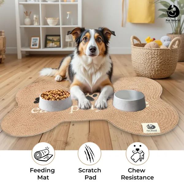 Beige_Premium_Bone_Shape_Cotton_Mat_For_All_Pets
