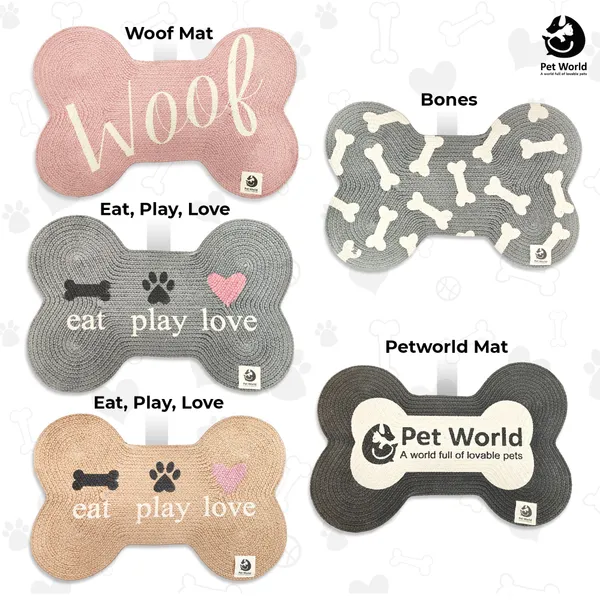 Black_&_White_Premium_Bone_Shape_Cotton_Mat_For_All_Pets