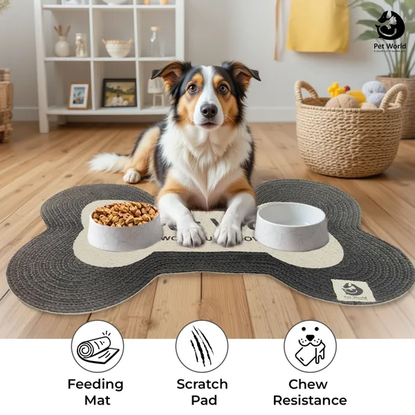 Black_&_White_Premium_Bone_Shape_Cotton_Mat_For_All_Pets