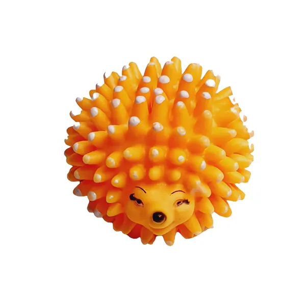 Multicolour_Premium_Vinyl_Hedgehog_Chew_Ball_Toy_For_All_Pets