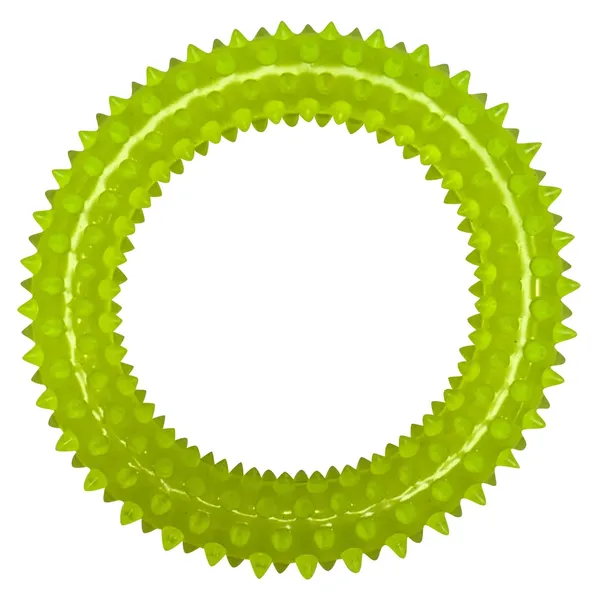 Yellow_Premium_Rubber_Spike_Ring_Toy_For_All_Pets