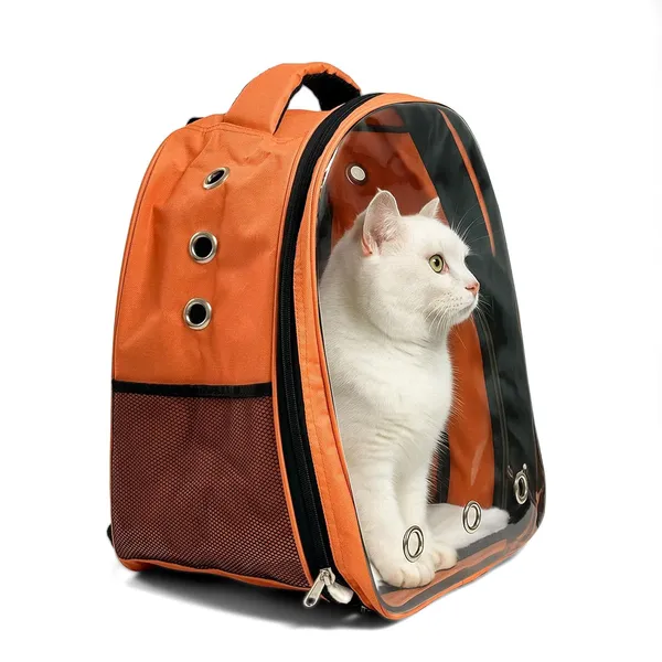 Orange_Premium_Portable_Carrier_Backpack_For_Small_Pets