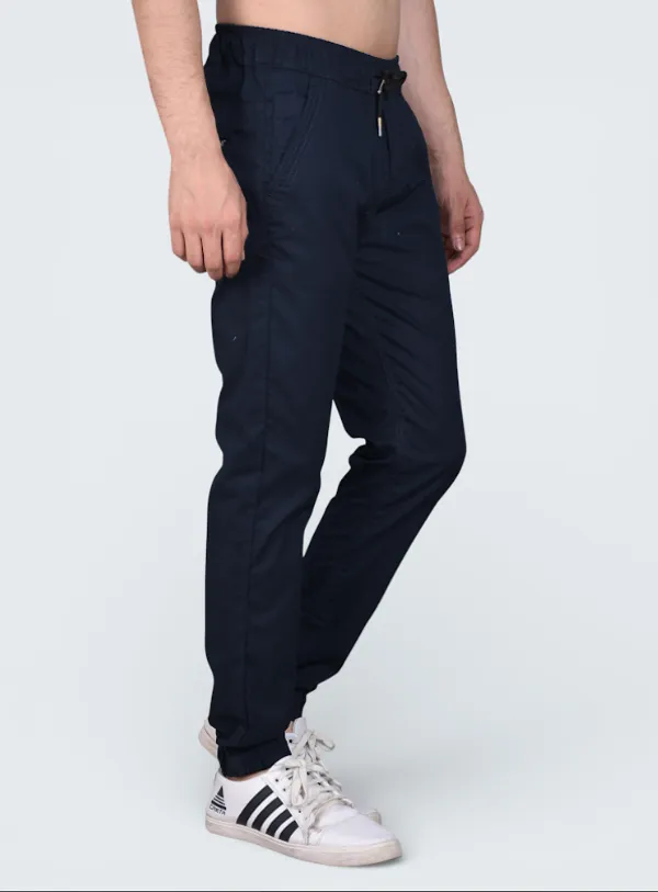 Blue_Cotton_Blend_Relaxed_Fit_Casual_Jogger_For_Men