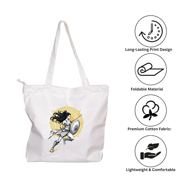White_Everyday_Large_Totebag,_For_Shopping_Collage_And_Office_UseFor_Womens