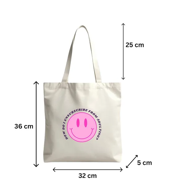White_Everyday_Totebag,_For_Shopping_Collage_And_Office_Use_For_Womens