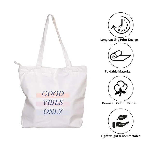 White_Trending_Large_Canvas_Tote_Bag__|_Cotton_Shoulder_Zipper_Bag_For_Office,_College,_Shopping_&_Daily_Use_|_15Kg_Load_Capacity_|_Waterproof_Lining|Organiser_Bag_(Zpmh008_-_W)_For_Unisex