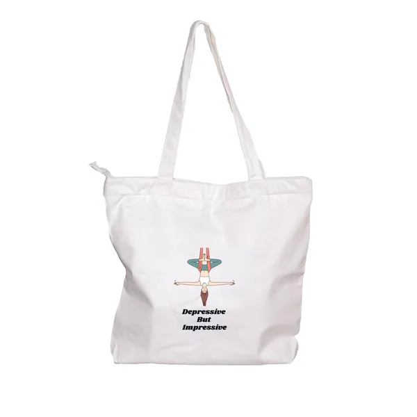 White_Trending_Large_Canvas_Tote_Bag__|_Stylish_Cotton_Shoulder_Zipper_Bag_For_Office,_College,_Shopping_&_Daily_Use_|_15Kg_Load_Capacity_|_Waterproof_Lining|Organiser_Bag_(Zpmh002-W)_For_Unisex