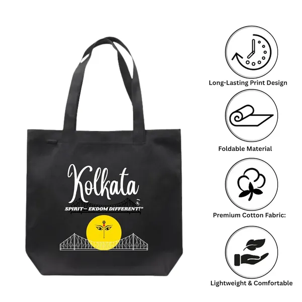 Black_Trending_Large_Canvas_Tote_Bag__|_Stylish_Cotton_Shoulder_Zipper_Bag_For_Office,_College,_Shopping_&_Daily_Use_|_15Kg_Load_Capacity_|_Waterproof_Lining|Organiser_Bag_(Zpgn013)_For_Unisex