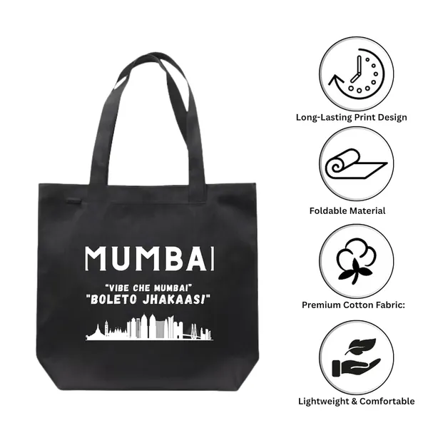 Black_Trending_Large_Canvas_Tote_Bag__|_Stylish_Cotton_Shoulder_Zipper_Bag_For_Office,_College,_Shopping_&_Daily_Use_|_Waterproof_Lining|Organiser_Bag_(Zpcv-04B)_For_Unisex