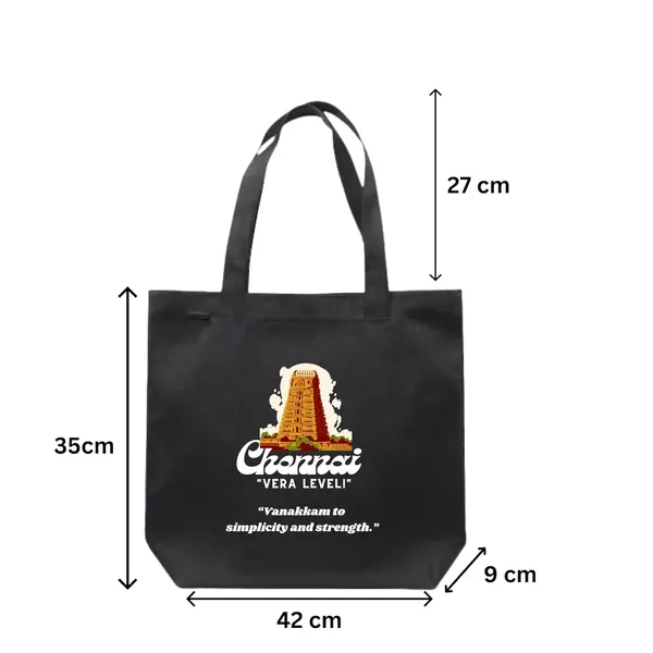 Black_Trending_Large_Canvas_Tote_Bag__|_Stylish_Cotton_Shoulder_Zipper_Bag_For_Office,_College,_Shopping_&_Daily_Use_|_15Kg_Load_Capacity_|_Waterproof_Lining|Organiser_Bag_(Zpcv-03B)_For_Unisex