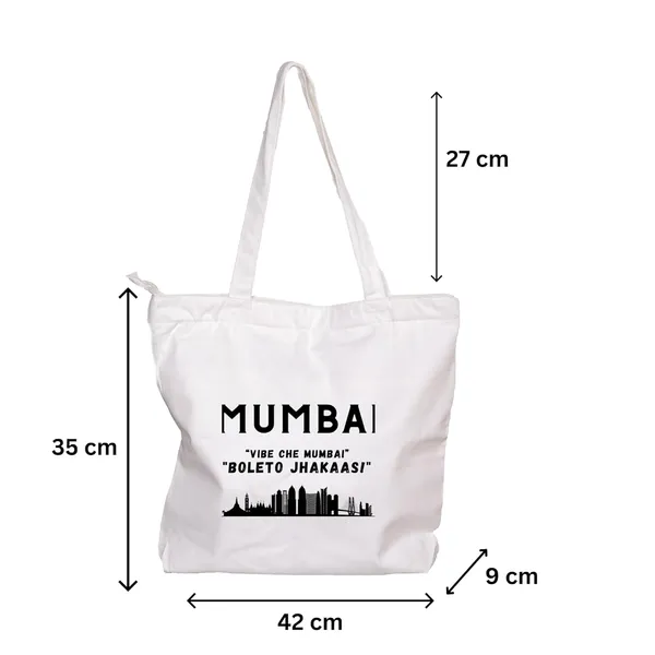 White_Trending_Large_Canvas_Tote_Bag__|_Cotton_Shoulder_Zipper_Bag_For_Office,_College,_Shopping_&_Daily_Use_|_15Kg_Load_Capacity_|_Waterproof_Lining|Organiser_Bag_(Zpcv-04W)_For_Unisex
